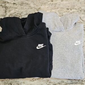 Nike Black and Gray Hoodies Set